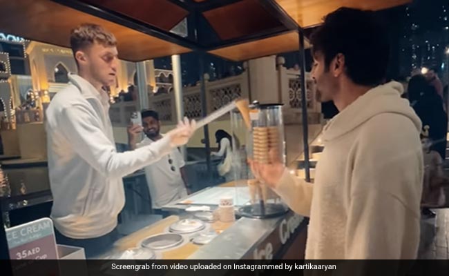 Watch: Kartik Aaryan Tried Turkish Ice-Cream (In Dubai) And The Obvious Happened
