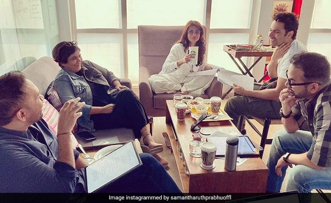 Samantha Ruth Prabhu On The Sets Of <i>Citadel</i>. Bonus - Varun Dhawan