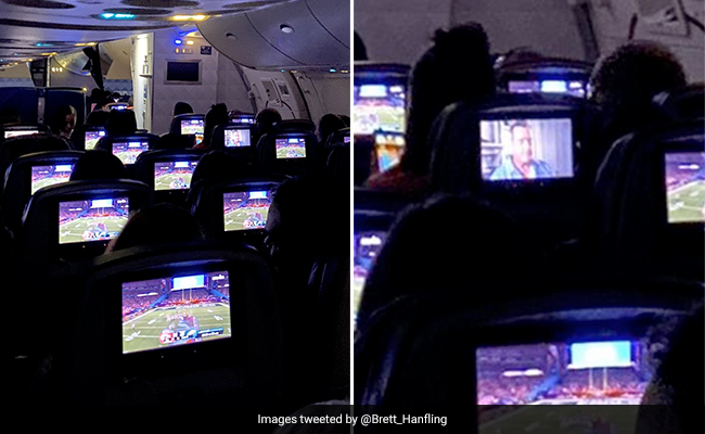 Plane Passenger Watched Movie Instead Of Super Bowl, His Screen Is Viral