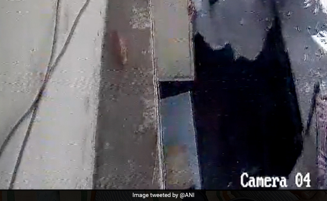 Video: Road In South Delhi Caves In, Dog And 2 Motorbikes Fall Into Sinkhole