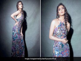 Keerthy Suresh's Multicoloured Sequin Halter Gown Is Giving Spring Just A Touch Of Glam Keerthy Suresh's Multicoloured Sequin Halter Gown Is Giving Spring Just A Touch Of Glam
