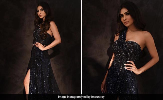 There's No Such Thing As Too Sparkly When Mouni Roy Dazzles In A Black Sequin Gown