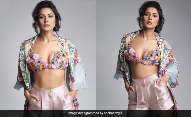 Shehnaaz Gill In A Floral Top And Shorts Is Why We Love Chic Spring Days