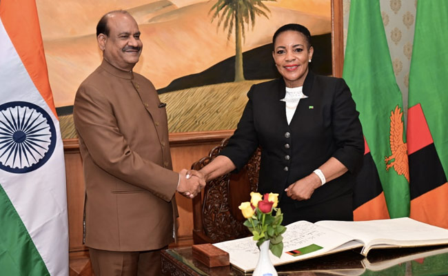 भारत और जाम्बिया के बीच द्विपक्षीय व्यापार और निवेश लगातार बढ़ा : ओम बिरला