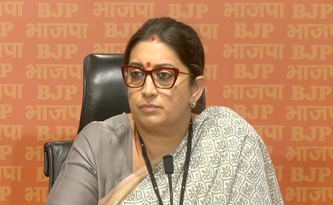 "Natural For Rahul Gandhi To Shed Tears...": Smriti Irani Hits Out