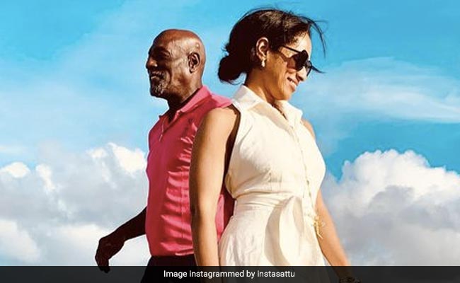 Masaba Gupta And Dad Viv Richards In A Perfect Pic Shared By Satyadeep Misra