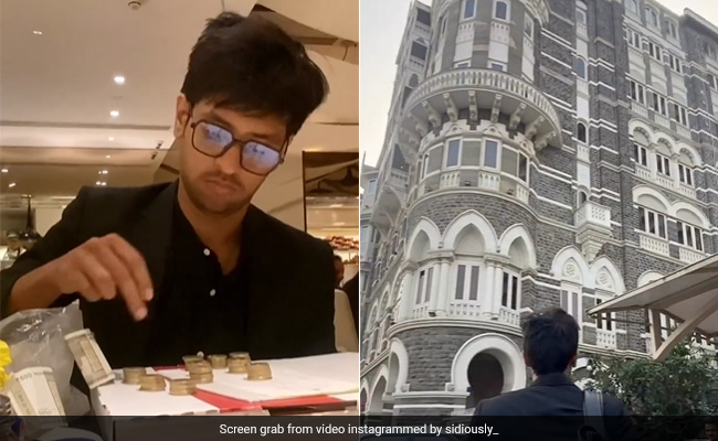 Watch: Mumbai Man Pays Food Bill With Coins At Taj Hotel, Internet Divided