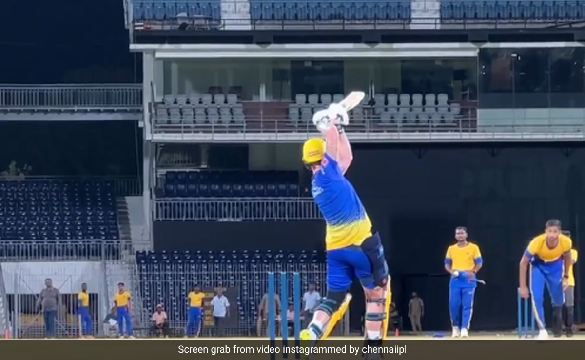 Watch: Ben Stokes A Fire In Chennai Super Kings Practice With Massive Sixes Ahead Of Indian Premier League 2023