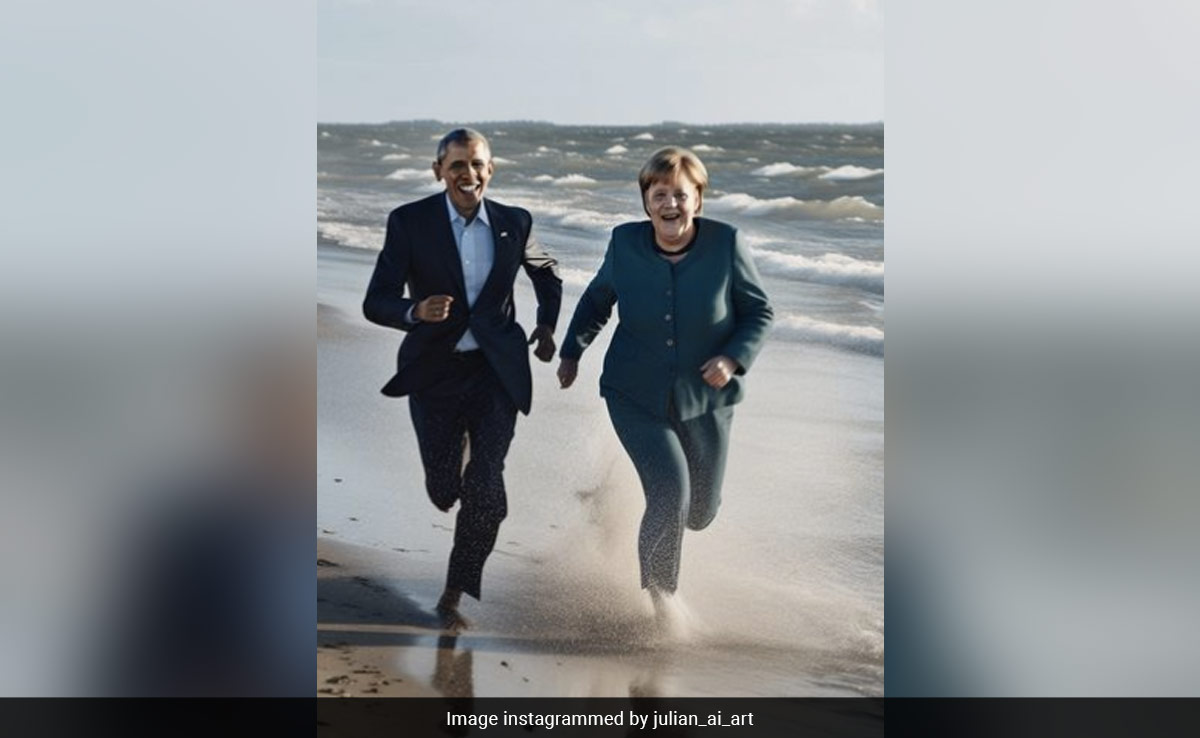 AI-Generated Images Of Barack Obama And Angela Merkel Enjoying Vacation On A Beach Amazes Internet