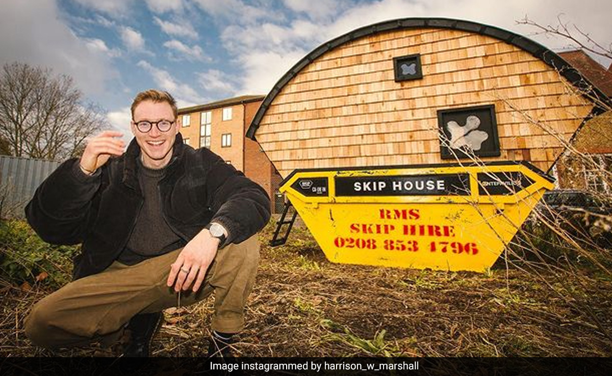 UK Artist Transforms A Dumpster Into A Little House