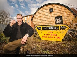 UK Artist Transforms A Dumpster Into A Little House UK Artist Transforms A Dumpster Into A Little House