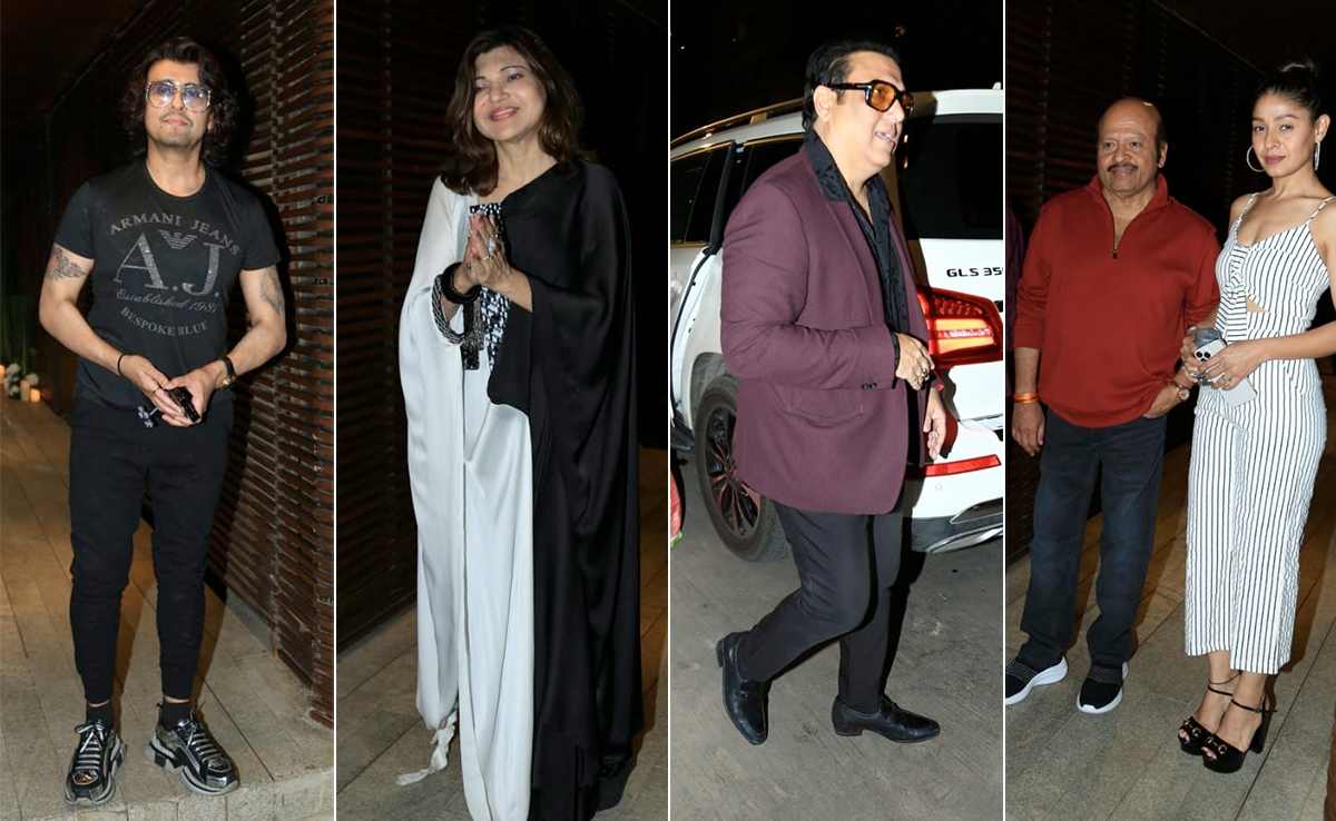 Govinda, Sonu Nigam, Sunidhi Chauhan And Other Stars At Alka Yagnik's Birthday Bash