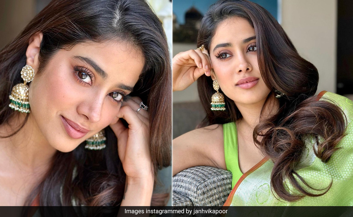 With Muted Contouring And Wispy Lashes, Janhvi Kapoor's Neutral Glam Makeup Tops The Beauty Charts