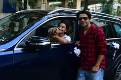 Rajkummar Rao And Wife Patralekhaa Posed With Their New Car Rajkummar Rao And Wife Patralekhaa Posed With Their New Car