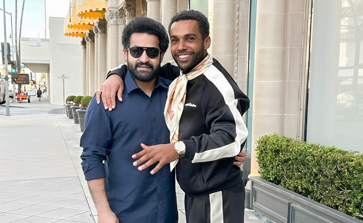 When <i>Emily In Paris</i> Star Lucien Laviscount Met Jr NTR In Los Angeles. See Pic