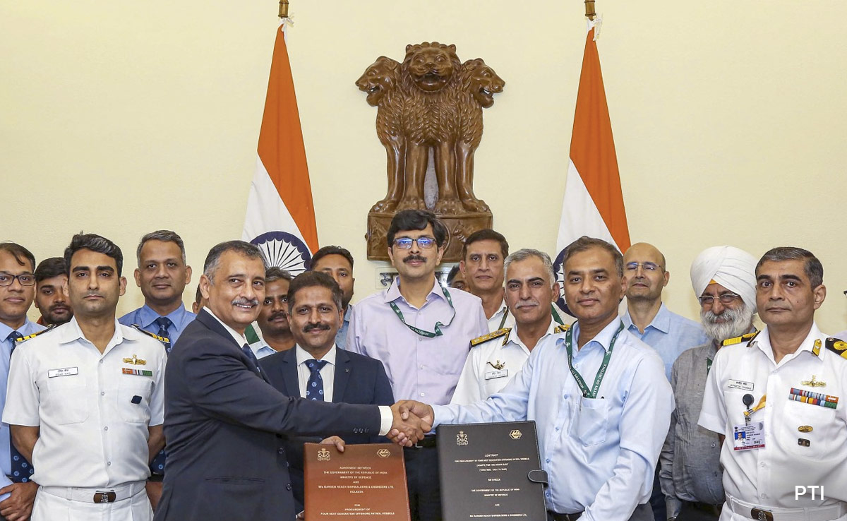 Rs 1,700 Crore Deal Signed For Naval Gun Fire Control System