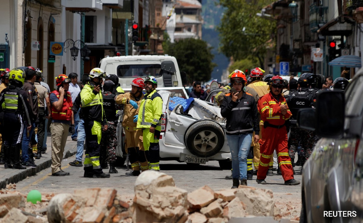Destroyed Buildings, Crushed Vehicles As Massive Earthquake Hits Peru, Ecuador