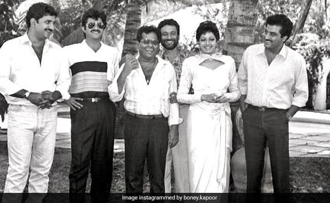 Throwback: Satish Kaushik And Sridevi On Roop Ki Rani Choron Ka Raja Set - The First Film He Directed