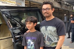 बांद्रा में बेटे आज़ाद के साथ नज़र आए आमिर खान बांद्रा में बेटे आज़ाद के साथ नज़र आए आमिर खान