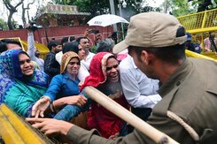 BJP vs Congress Over Pulwama Widows' Rajasthan Protest BJP vs Congress Over Pulwama Widows' Rajasthan Protest