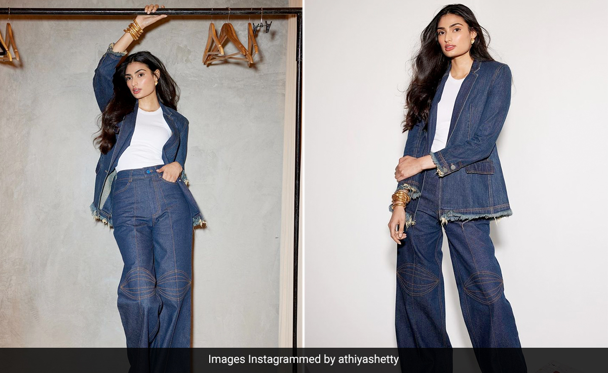 Athiya Shetty Shows Us Her Casual Chic Side In A Denim-On-Denim Pantsuit