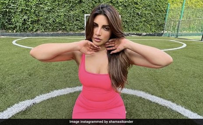 Admit It, After Seeing Shama Sikander's Photo, You Too Would Love A Bright Pink Bodycon Pink Dress For Spring