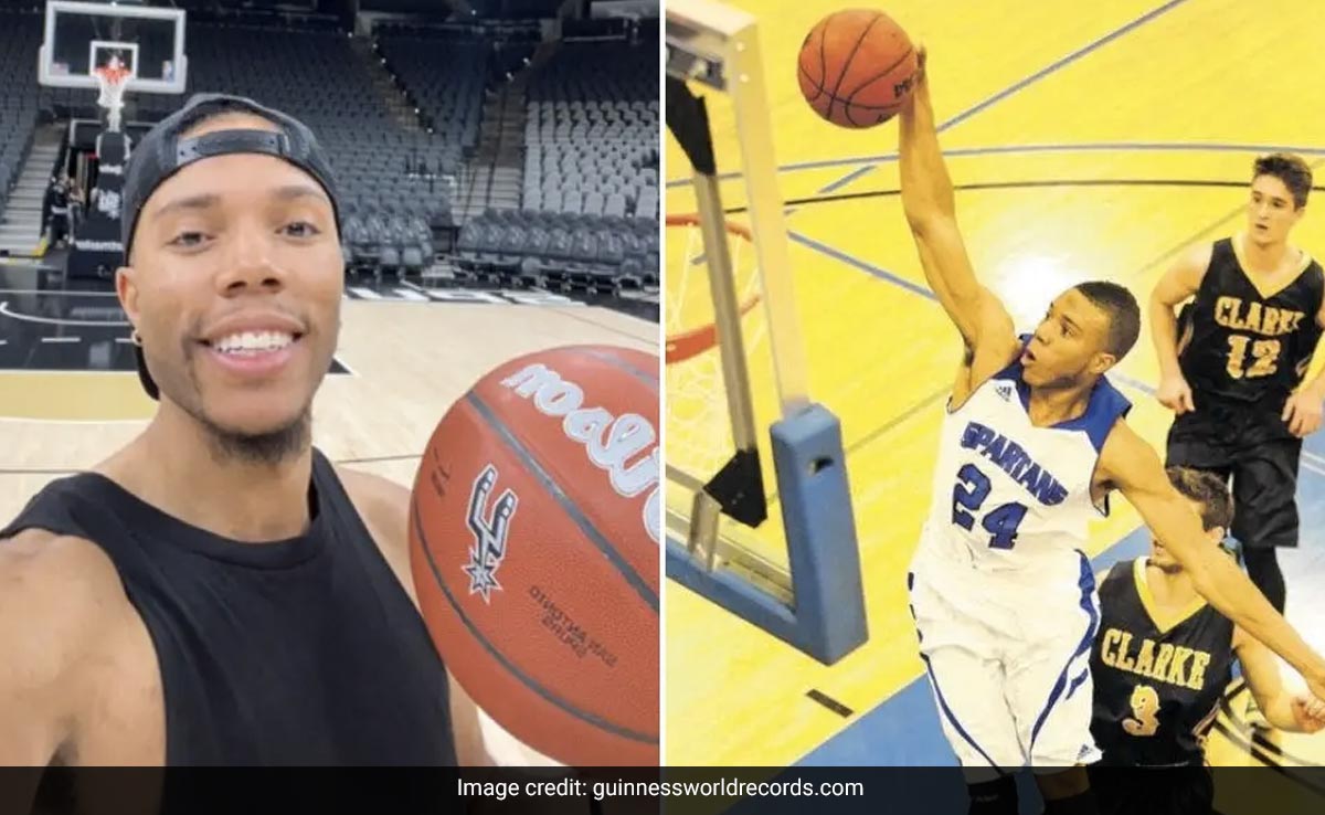 Watch: US Man Sets World Record For Farthest Basketball Shot Made Backwards