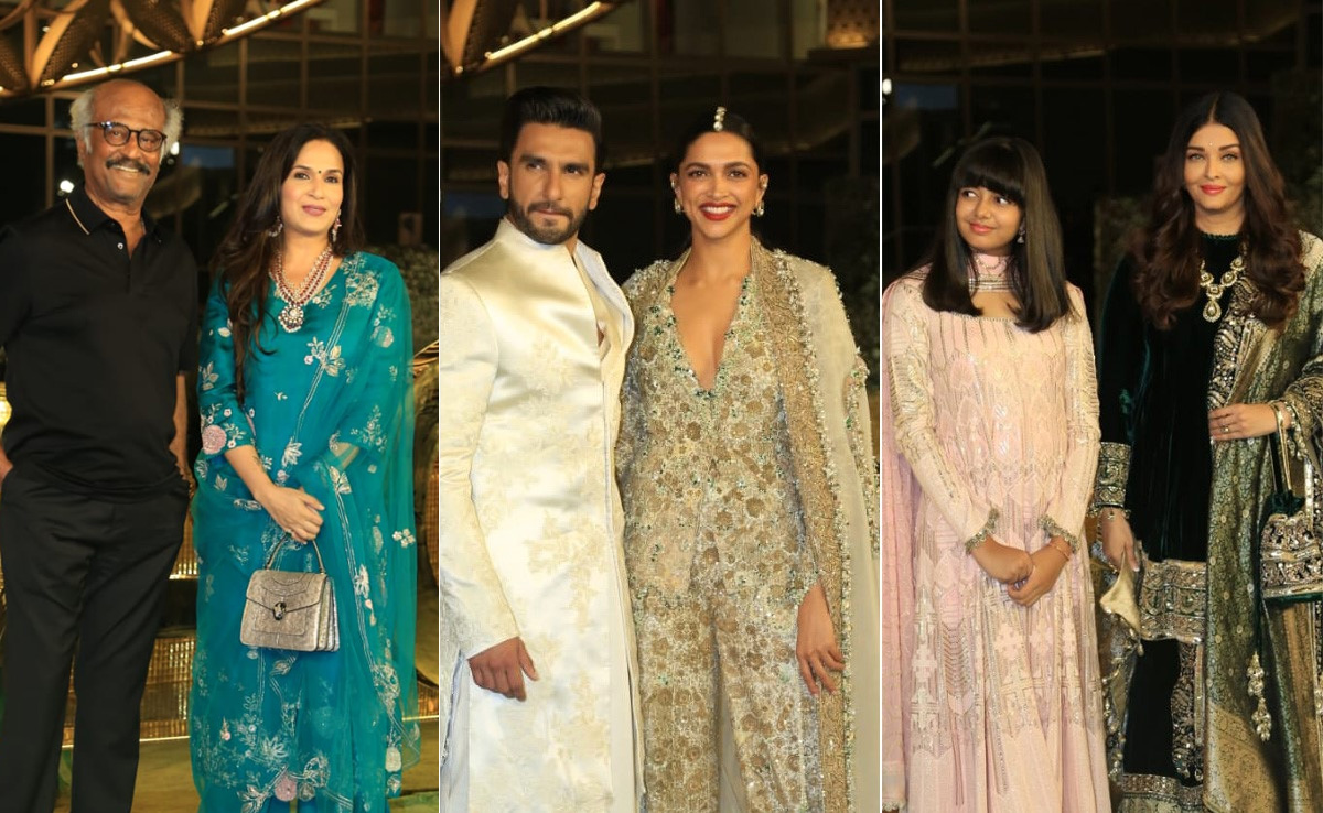 Celeb Roll Call At Ambani Event: Rajinikanth, Deepika-Ranveer, Priyanka-Nick, Aishwarya-Aaradhya