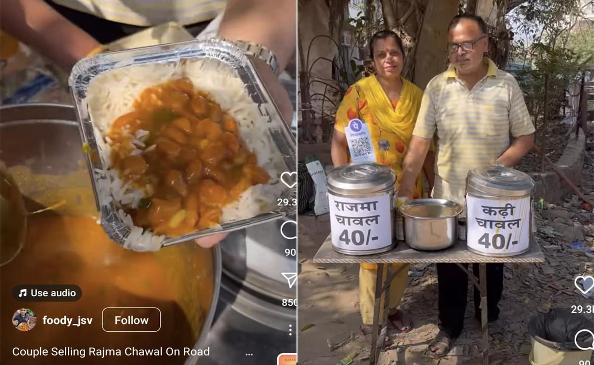 Delhi Couple Shares Story Of Their Rajma Chawal Stall, Wins Hearts Online