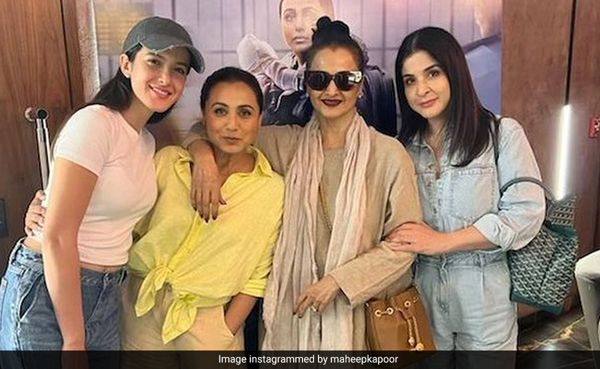 Rekha, Maheep-Shanaya Kapoor Watch Rani Mukerji's <i>Mrs Chatterjee Vs Norway</i>