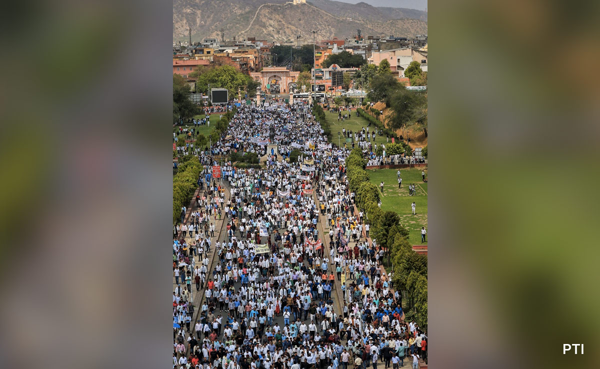 Rajasthan Private Doctors Stage Massive Protest Against Right To Health Bill