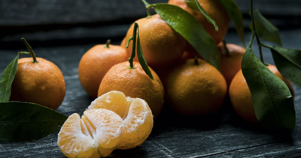 Oranges have a high water content, helping to keep the body hydrated during dry winter months