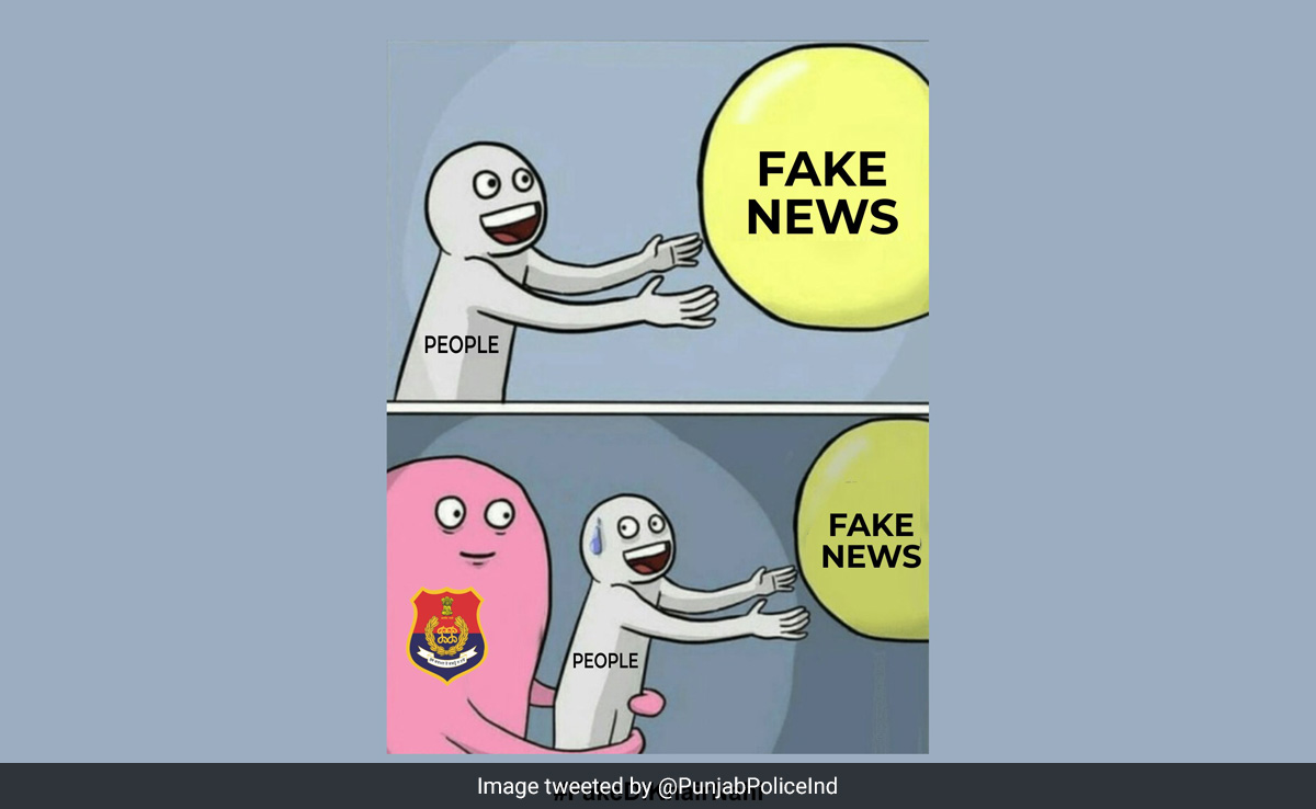 Punjab Cops' Meme Message On Fake News Amid Crackdown On Khalistani Leader