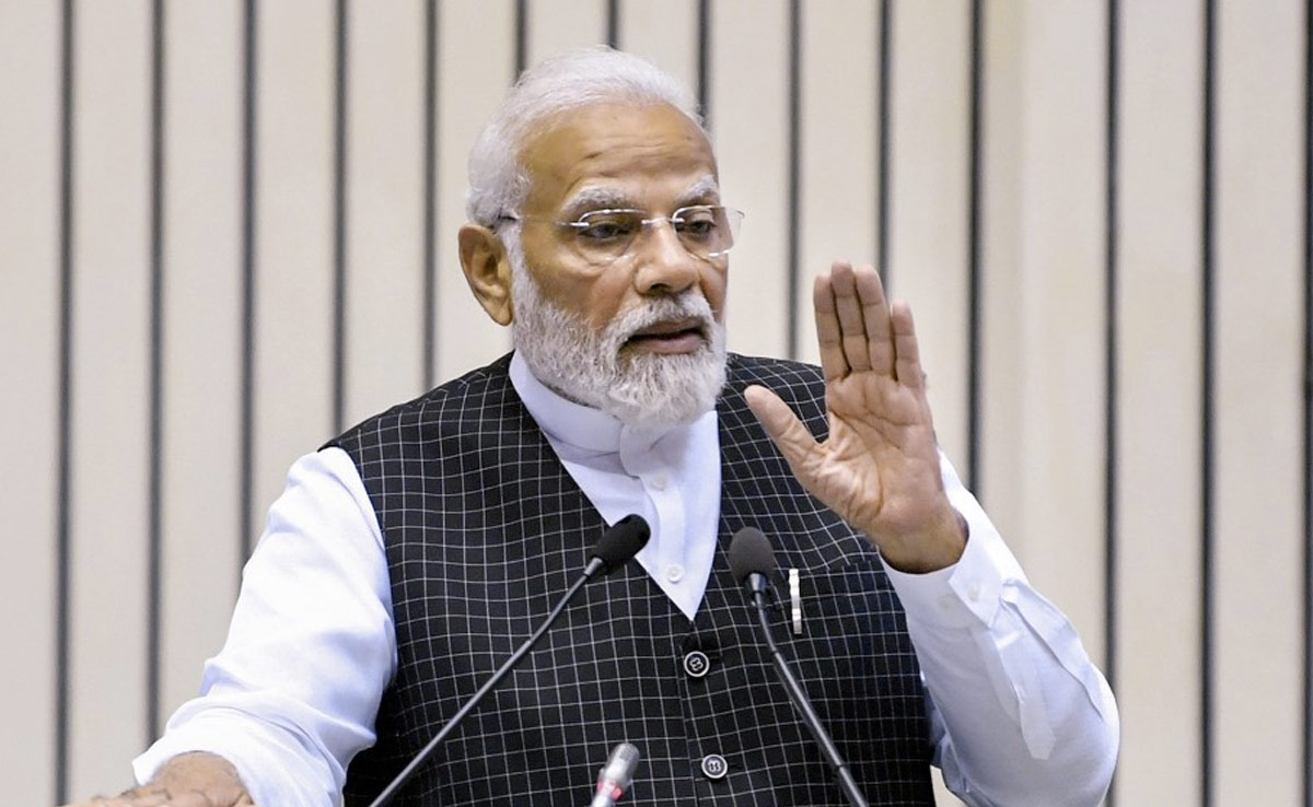 PM Modi Holds Meeting With Ministers In Parliament