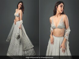 Sharvari Wagh's Blingy Silver Lehenga Came With An Embroidered Silver Bralette Blouse And Sheer Dupatta Sharvari Wagh's Blingy Silver Lehenga Came With An Embroidered Silver Bralette Blouse And Sheer Dupatta