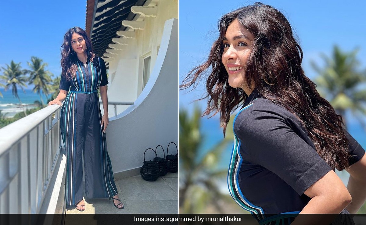 Mrunal Thakur's "Beautiful Perfect Sunny Day" Looks Better With Her Striped Jumpsuit