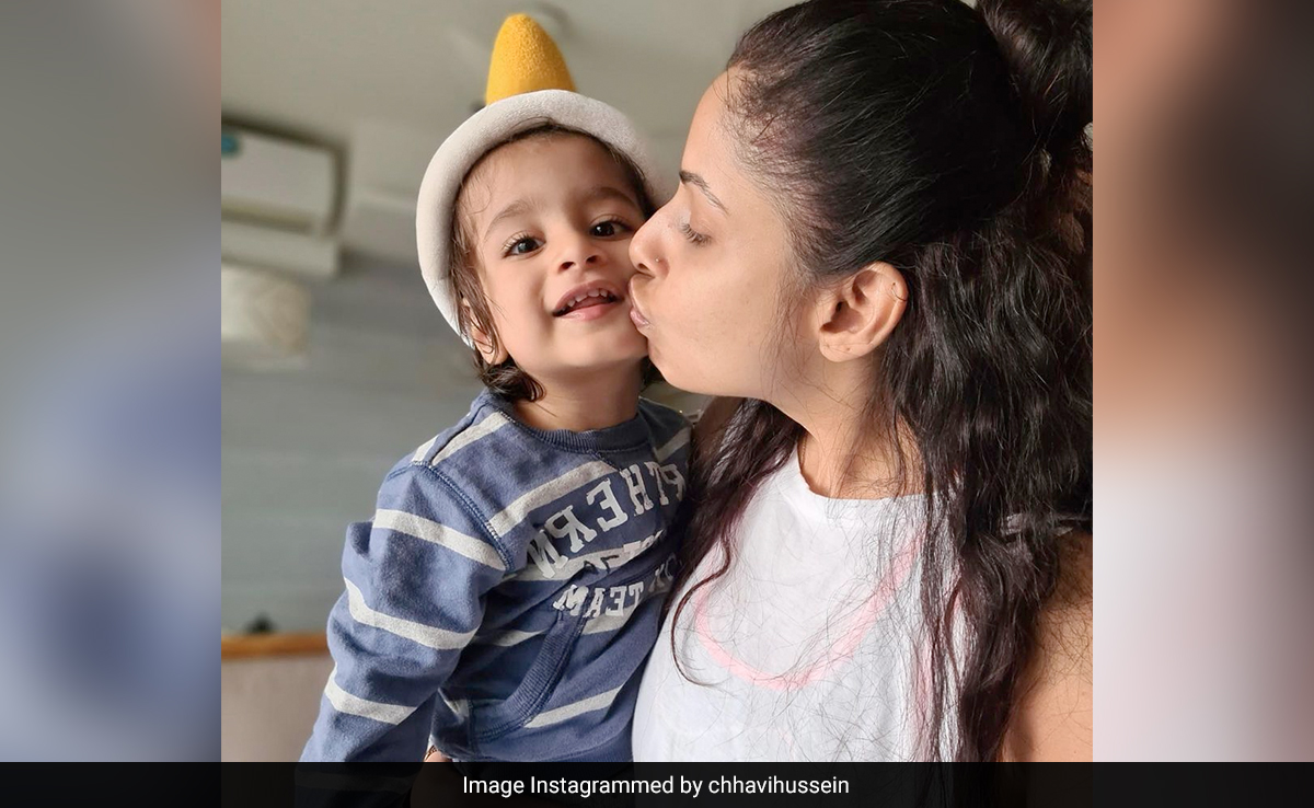Actor Chhavi Mittal, Trolled For Posting Pics Of Self Kissing Her Kids, Replies With More Pics