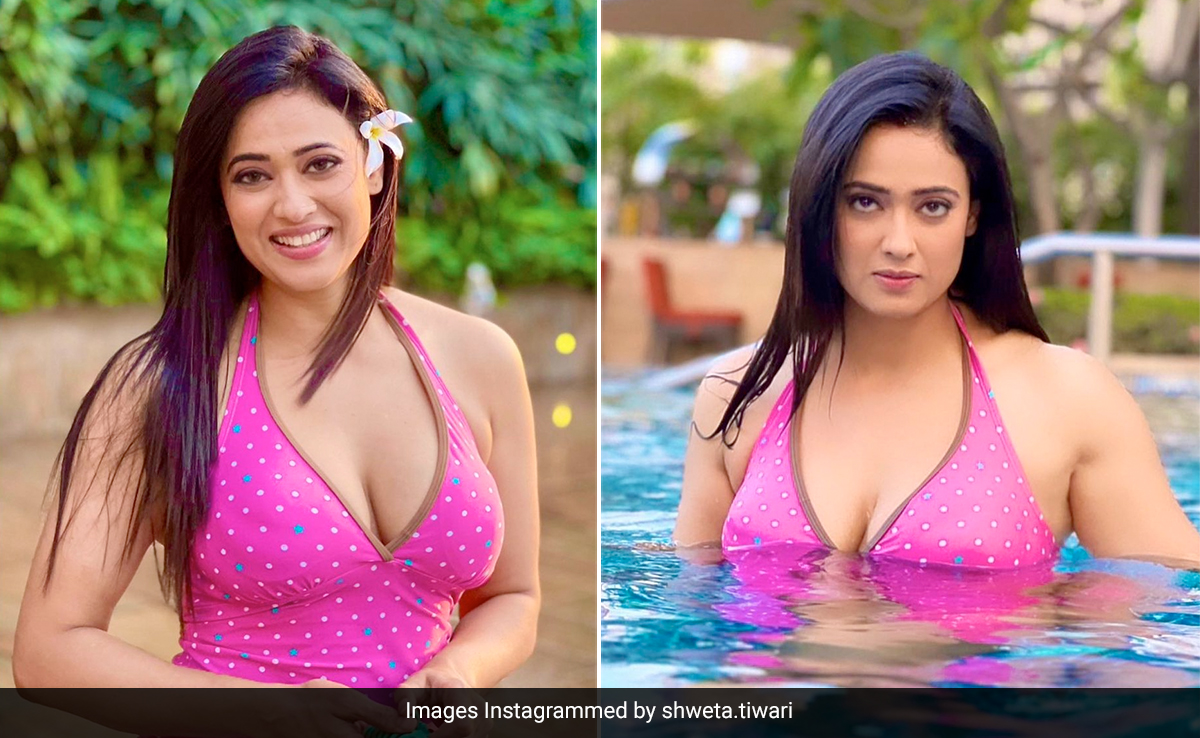 Shweta Tiwari's Pool Days In A Pink Polka Dot Swimsuit Get Better By The Second