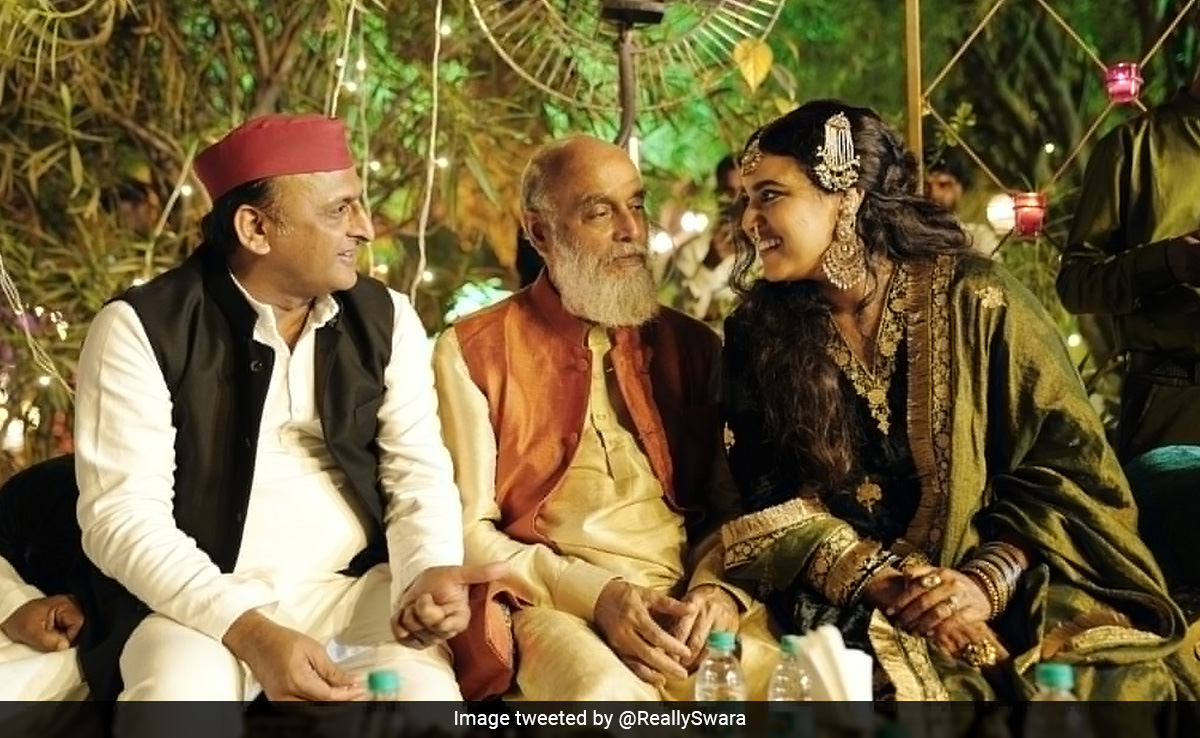 Pics: Akhilesh Yadav Attends Swara Bhasker's Wedding Celebration