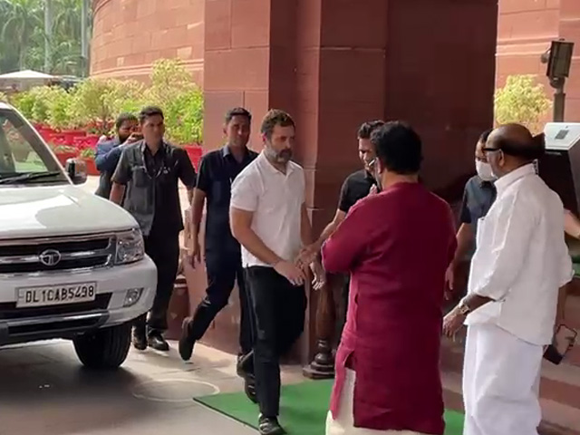 Video: Rahul Gandhi In Parliament Amid Disqualification Row