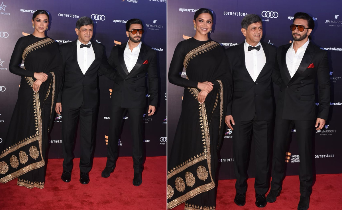Bollywood Royalty Deepika Padukone And Ranveer Singh Redefine Elegance In Majestic Black Ethnic Outfits
