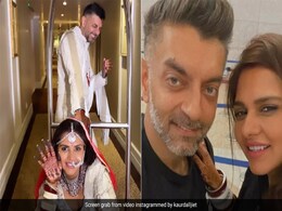 ट्रॉली में बैठकर हनीमून पर निकलीं नई नवेली दुल्हन दलजीत कौर! वाइफ को खींचते हुए दिखे पति निखिल पटेल, मजेदार वीडियो आया सामने ट्रॉली में बैठकर हनीमून पर निकलीं नई नवेली दुल्हन दलजीत कौर! वाइफ को खींचते हुए दिखे पति निखिल पटेल, मजेदार वीडियो आया सामने