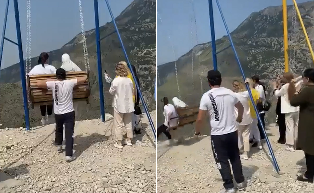 VIDEO: पहाड़ी पर लगे झूले पर झूलते हुए हवा से बातें कर रही थीं 2 लड़कियां, आगे जो हुआ उसे देख कांप जाएगी रूह