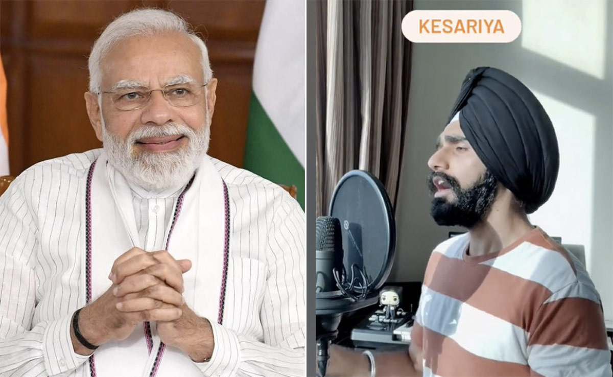 4 भाषाओं में केसरिया गाना गाने वाले शख्स की पीएम मोदी की बड़ाई, कहा- एक भारत श्रेष्ठ भारत!