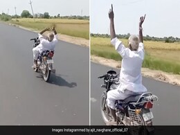 चलती बाइक पर हैंडल छोड़कर मस्ती करने लगा बुजुर्ग, सीट से उठकर लगा कूदने, फिर लेटकर किया कुछ ऐसा... चलती बाइक पर हैंडल छोड़कर मस्ती करने लगा बुजुर्ग, सीट से उठकर लगा कूदने, फिर लेटकर किया कुछ ऐसा...