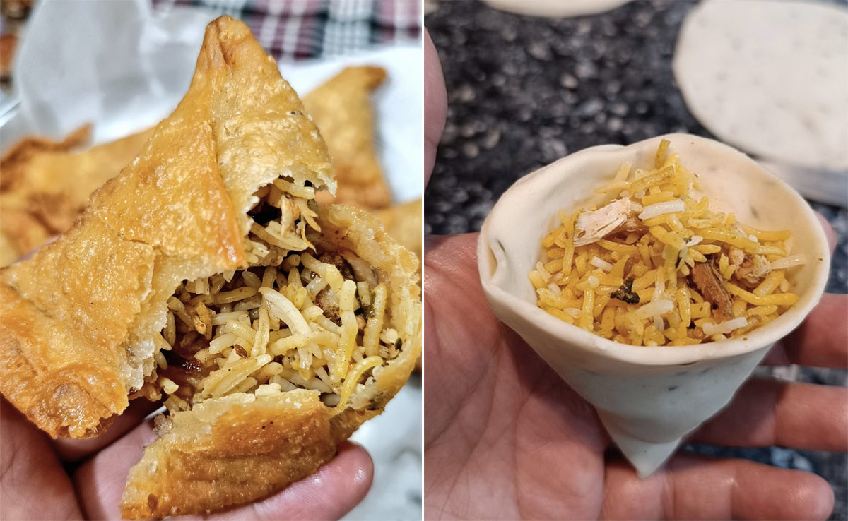 Biryani Samosa Is The Latest Bizarre Food Combo On Twitter, Would You Try It?