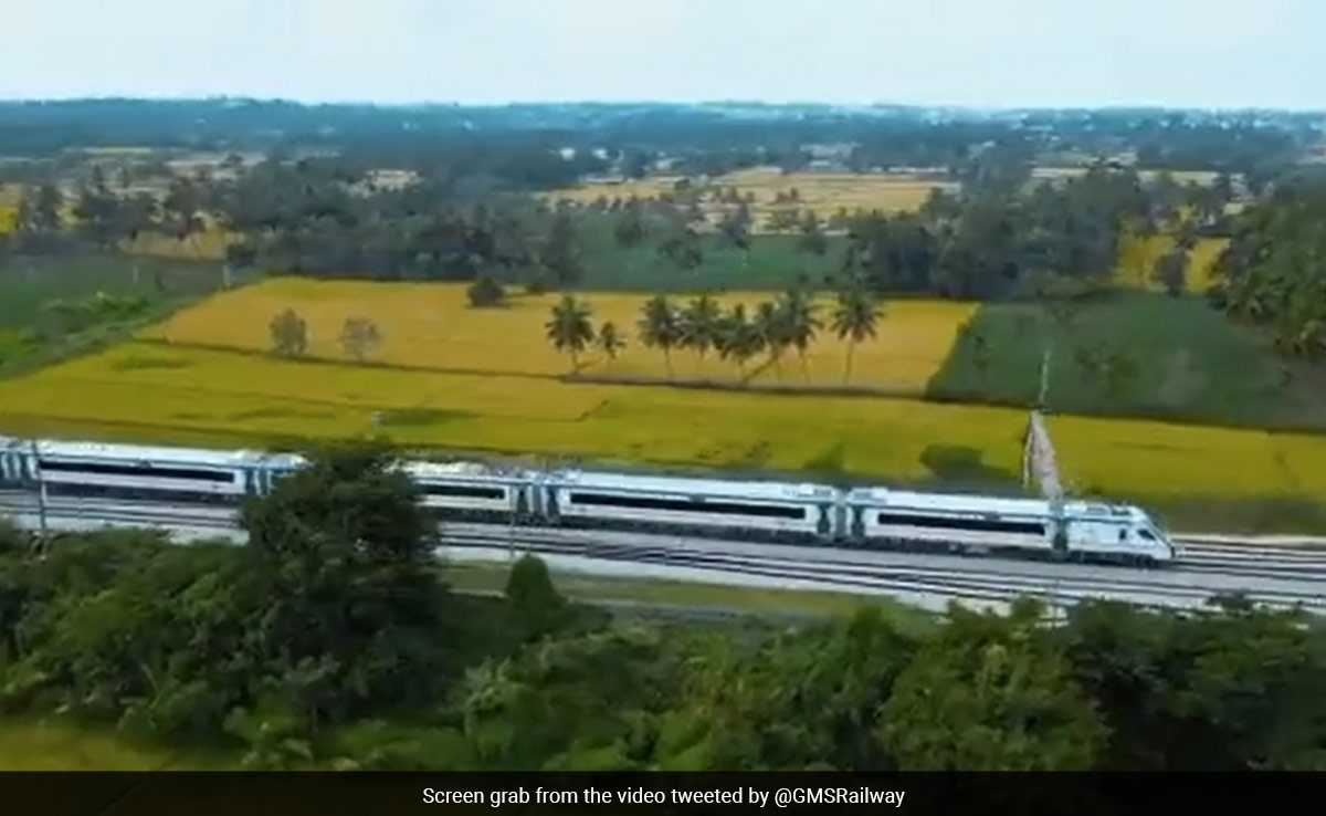 Video: Chennai-Mysuru Vande Bharat Express Cruises Past A Picturesque Stretch