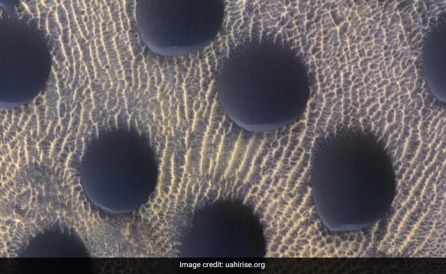 NASA Spacecraft Captures "Unusual" Circular Sand Dunes On Mars