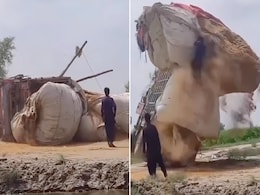 VIDEO: 'जुगाड़ के चक्कर में हो गया खेल' देखते ही देखते अजीबोगरीब तरीके से अचानक पलट गया ट्रक VIDEO: 'जुगाड़ के चक्कर में हो गया खेल' देखते ही देखते अजीबोगरीब तरीके से अचानक पलट गया ट्रक