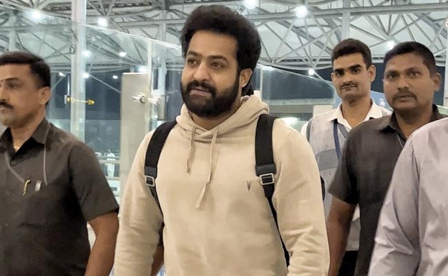 Jr NTR Is Off To The Oscars. Fans Give Him Grand Send-Off At Hyderabad Airport